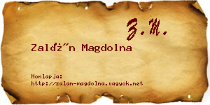Zalán Magdolna névjegykártya
